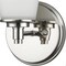 Homeroots 10 x 6.25 x 6.5 in. Conti 1-Light Polished Nickel Sconce with Etched Glass Shade 398740 - alternate 1